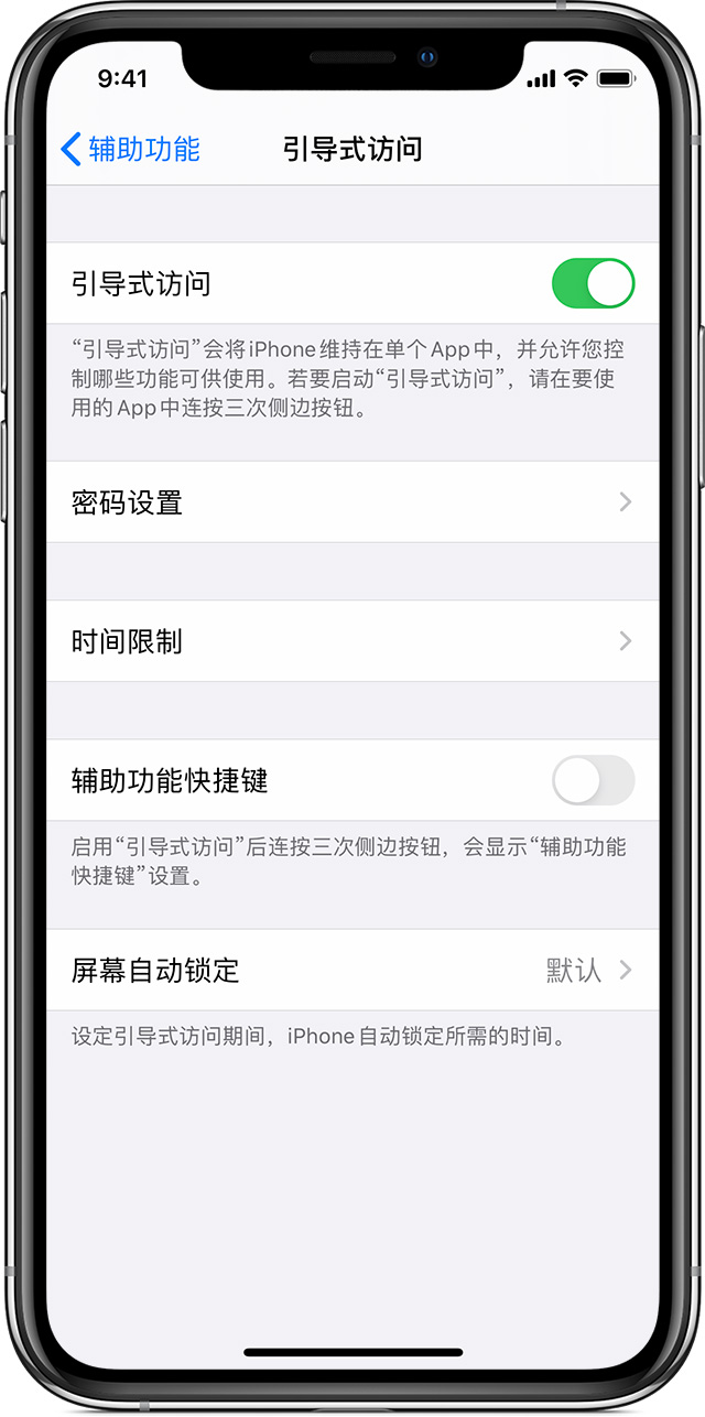 乌坡镇苹果手机维修分享如何在 iPhone 上退出引导式访问 