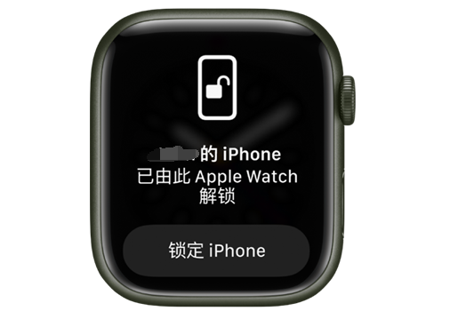 乌坡镇苹果手机维修分享用 AppleWatch 解锁配备面容 ID 的 iPhone方法 